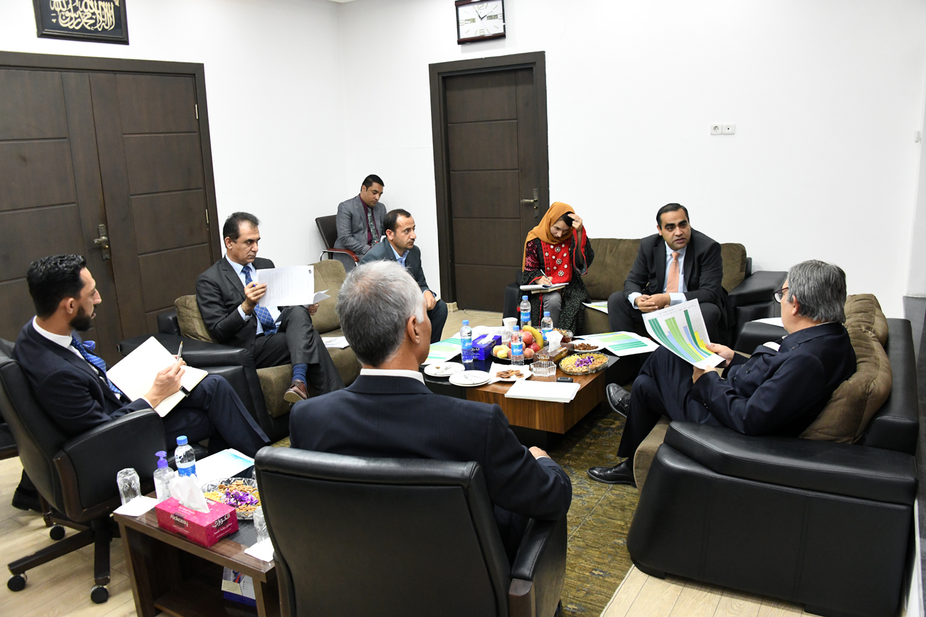 محترم محمود کرزی با سرپرست وزارت فواید عامه دیدار کرد